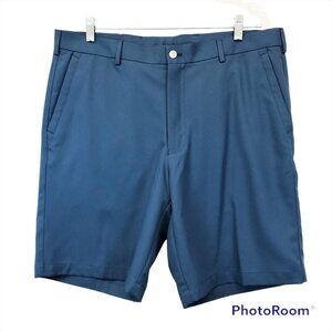 Peter Millar Crown Sport Mens Golf Shorts 38 x 9 Teal Polyester
